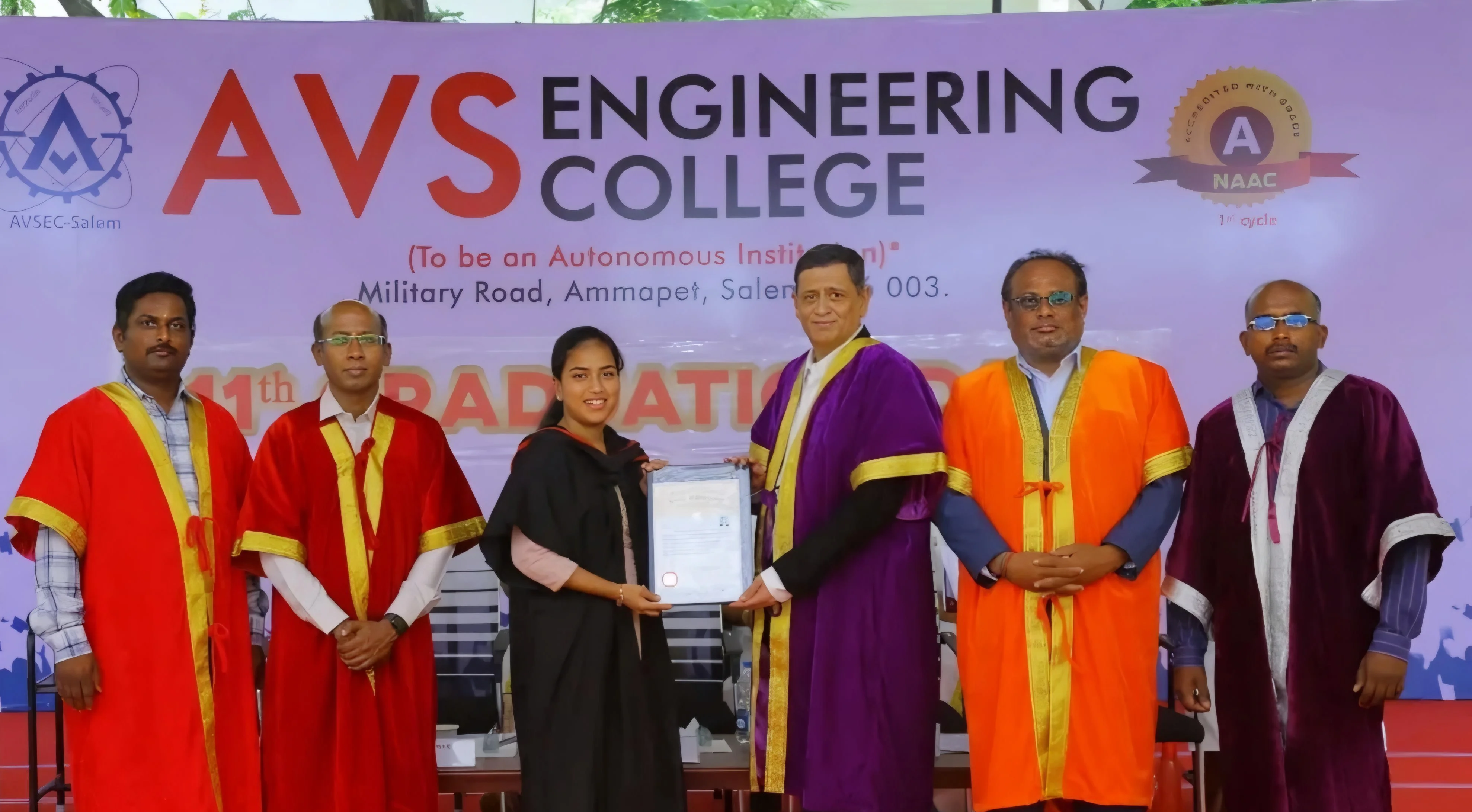 AVS Engineering College graduation day
